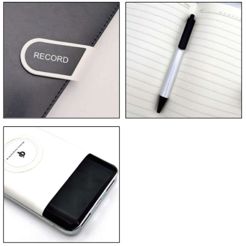 NOTEPAD & WIRELESS POWERBANK GIFT SET